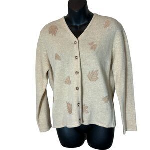 Pendleton vintage Deadstock forest heights lambswool cardigan med petite fall
